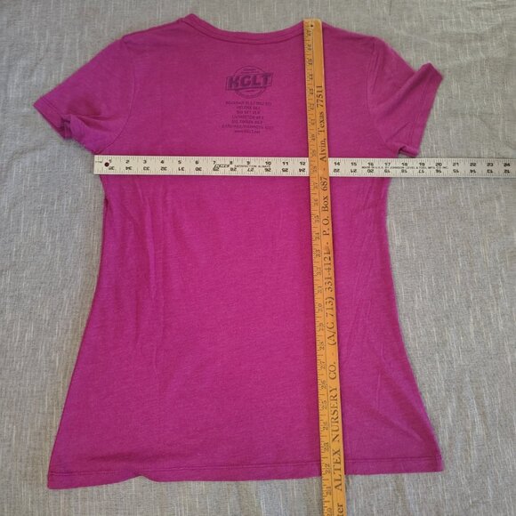KGLT Radio T-Shirt Womens Size Large Pink Bozeman Montana Alternative Public - Picture 6 of 10